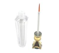 Pegamento de pestañas rápido y fuerte, 2-3 segundos de tiempo de secado, adhesivo transparente para maquillaje natural profesional, color dorado y naranja
