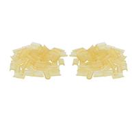 Pegamento de Queratina para Extensiones de Cabello, Cuentas de Extensión de Cabello, con Fuerte Adherencia, 2 Bolsas de Punta en U Amarilla para Unión Térmica para Salón y Uso