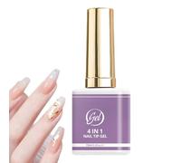 Pegamento de uñas UV profesional: fórmula adhesiva multifuncional avanzada 4 en 1 de 15 ml, gel de puntas de uñas LED acrílico transparente de calidad, tecnología de curado rápido de alta velo