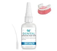 Pegamento Dentadura Postiza, Cemento Dental, Pegamento Dental, Secado Rápido, Resistente Calor y Agua, Adhesivo Dental para Tecnología Dental y Artesanía,50g