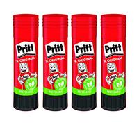 STAEDTLER Seguro y Adecuado para niños para Manualidades, Fuerte Adhesivo para Uso Escolar y de Oficina, 4 pegamentos en Barra Pritt de 22 g, Uncolored, One Size