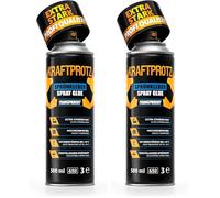 Pegamento en spray transparente 500 ml - KRAFTPROTZ agarre ultrafuerte para espuma, fieltro, cuero, madera y goma - resistente al calor hasta +70 °C - boquilla regulable - uso versátil y profesional