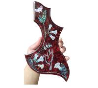 Pegamento espesado para sellar golpeador de guitarra de madera accesorios de guitarra Tablero Para Raspar Guitarra(Flowers and birds)