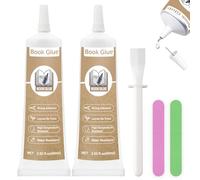 Pegamento flexible para encuadernar libros, 120 ml, se seca transparente, pegamento de papel para encuadernación y reparación de libros, sobres, postales, manualidades de papel, tarjetas de