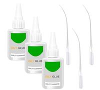 Pegamento Fuerte,50g Super Glue Universal,Pegamento Universal Extra Fuerte,Pegamento Instantáneo,Adhesivo Instantáneo,Pegamento Extrafuerte Transparente,Pegamento de Aceite, joyas, madera, etc (3pcs)
