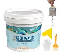 Pegamento impermeabilizante transparente de 300/500 g, sellador impermeable invisible transparente, revestimiento impermeable de poliuretano para techos, paredes, baños y cocinas