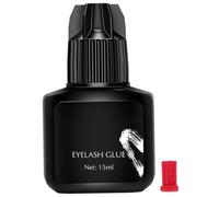 Pegamento para extensión de pestañas profesional, 15ML, adhesivo para pestañas con tiempo de secado de 5 segundos para uso en salón, pegamento para extensión de