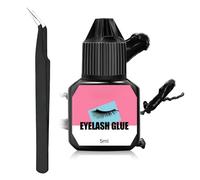 Pegamento para Extensiones de Pestañas,5ml,Secado Rápido 1-2s,6-7 Semanas,Resistente al Agua,Pegamento Permanente para Pestañas, Extensiones de Pestañas(Negro) (2)