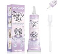 Pegamento para Joyería, Pegamento Fuerte para Joyería, Transparente, Secado Rápido,Perfecta para La Unión Precisa de Perlas, Gemas y Más, Pegamento para Joyas,100ML