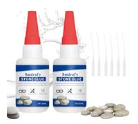 Pegamento Para Piedra, Superglue para Piedra, Pegamento Ceramica, Transparente, impermeable, Para Artificial, Metal, Natural-Secado Rápido，30g*2