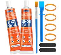 Pegamento para reparación de suelas de zapatos, 180 ml, resistente al agua, adhesivo de alta resistencia, se seca en 24 horas, zapato de pegamento fuerte para suelas, talones y reparación en botas