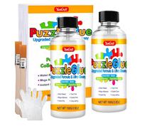 Pegamento Para Rompecabezas 200 ML, Kit de Pegamento Transparente Para Rompecabezas Que Conserva FáCilmente Los Rompecabezas Terminados, Sellador Ultrabrillante con Aplicador de PrecisióN