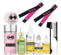 Pegamento Peluca Lace Glue, Fijación Fuerte Wig Glue, Con Removedor De Pegamento Para Peluca, Banda Para Derretir Peluca, Barra De Cera Para El Cabello, Control De Bordes