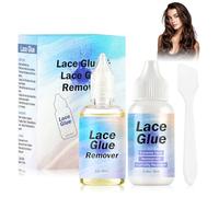 Pegamento Peluca, Lace Glue para Pelucas, Pegamento Protesis Capilar, Resistente al Agua pegamento Invisible, para pelucas de Encaje y Postizos, 38ml+30ml