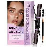 Pegamento Pestañas Pelo a Pelo - LZM De Larga Duración Resistente Al Agua Pegamento Pestañas Postizas Fácil De Usar 2 En 1 Cluster Lashes Bond And Seal (5ml+5ml)