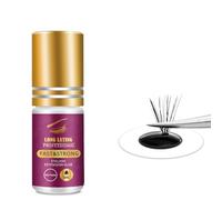 Pegamento Pestañas Postizas/Pegamento Pestañas Volumen y Individuales | Secado 0.5-1 Seg, Fijación 7 Semanas, Extra Fuerte Sin Irritación, Bajo Humo e Impermeable - Profesion aal/DIY (5ml Negro)