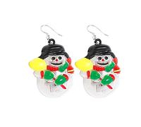 Pegamento Pinza Ultrasónica Baguier Joyería del árbol de Navidad de los oídos del LED de Navidad Collares intermitentes para los favores de la fiesta de vacaciones de Tornillo Descubrimientos