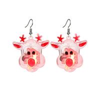 Pegamento Pinza Ultrasónica Baguier Joyería del árbol de Navidad de los oídos LED de Navidad Collares intermitentes para los favores de la fiesta de vacaciones de Tornillo Descubrimientos Pegamento