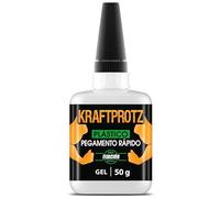 Pegamento plástico 50 g - KRAFTPROTZ gel extra fuerte, resistente al agua y calor - cierre antigoteo contra secado - adhesivo grueso para ABS, PVC, acrílico, plexiglás y más - ideal para bricolaje