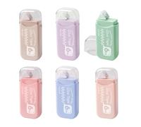 Pegamento Roller (6 Piezas), rodillo adhesivo con cinta, Para manualidades, fabricación de tarjetas, diarios y álbumes de recortes, 6mm x 6m