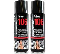 Pegamento Spray Vmd 106 multiusos con válvula ajustable, pegamento en bomba ideal para goma, espuma, material sintético, moqueta, tela, madera, papel, aerosol aerosolo, 2 piezas x 400 ml