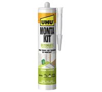 Pegamento UHU Monta Kit® Ultimate | Adhesivo de Montaje Extrafuerte, Pegamento Fuerte Para Todo Sin Disolventes, Blanco | 440g