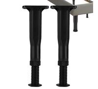 Pegas de cama ajustables de altura: soportes de soporte de reemplazo de 2 piezas para marcos | Piernas de muebles universales para la base del colchón, piezas de nivelación de piso para cama de plataf