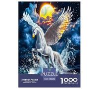 Pegaso Rompecabezas 1000 Piezas animaleses de Cuentos de Hadas Estéticos Y Desafiantes Decoración del Hogar Regalos para Mujeres, Regalos para Hombres para Adultos Y Niños Mayores 38x26cm/1000pcs