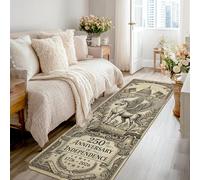 Pegasus - Alfombra de corredor, patriótica clásico con banderas de águila independencia, color beige, esponja de pelo bajo, estética, rectangular, para cocina, entrada, noche, pasillo, decoración de 2