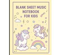 Pegasus Horse Music Notebook: Pegasus Blank Sheet Music Notebook for Kids| Cute Horse Cover| 8,5x11in, 120 Pages| 7 Staves per Page| Wide Lines| ... Manuscript Paper for Kids| Gift Idea for Kids