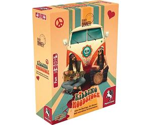 Pegasus Spiele 19012G - Deadly Dinner - Killing Woodstock - Cena de Asesinato para casa - 7 a 10 Jugadores - Juegos de Crisis para Adultos - Cena de Crimen para Adultos - Juego de Cena de Crimen