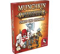 Pegasus Spiele- Munchkin Warhammer Age of Sigmar: Chaos & Ordnung Juego de Cartas, Color incoloro, 2.2 cm x 12.8 cm x 15.8 cm (17022G)
