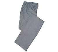 Pegasus Textiles Pantalones de Chef Hounds, Negro y Blanco, M Unisex Adulto