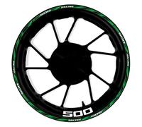 Pegatina 17 Pulgadas Cubo Rueda Delantera Trasera Motocicleta Pegatinas Reflectantes Impermeables Llanta para CB500F CB 500 F(Color9)