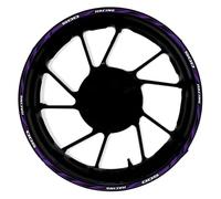 Pegatina 17 Pulgadas Cubo Rueda Delantera Trasera Motocicleta Pegatinas Reflectantes Impermeables Llanta para CB500F CB 500 F Resistente arañazos(Color19)