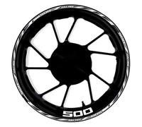 Pegatina 17 Pulgadas Cubo Rueda Delantera Trasera Motocicleta Pegatinas Reflectantes Impermeables Llanta para CB500F CB 500 F(Color18)