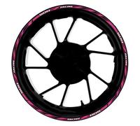 Pegatina 17 Pulgadas Cubo Rueda Delantera Trasera Motocicleta Pegatinas Reflectantes Impermeables Llanta para CB500F CB 500 F(Color20)