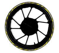 Pegatina 17 Pulgadas para Cubo Rueda Delantera Trasera Motocicleta Pegatinas Reflectantes Impermeables Llanta para CBR500R CBR 500 R(Style 16)