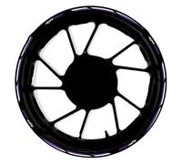 Pegatina 17 Pulgadas para Cubo Rueda Delantera Trasera Motocicleta Pegatinas Reflectantes Impermeables Llanta para Yamaha XJR1300(Style 16)