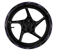 Pegatina 17 Pulgadas para Cubo Rueda Delantera Trasera Motocicleta Pegatinas Reflectantes Impermeables Llanta para CBR600RR(Style 16)