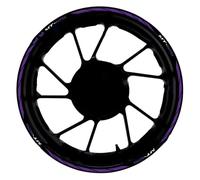 Pegatina 17 Pulgadas para Cubo Rueda Delantera Trasera Motocicleta Pegatinas Reflectantes Impermeables Llanta para Yamaha MT-125 MT125(Style 16)