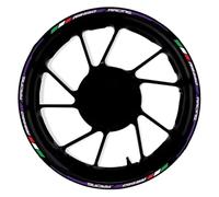 Pegatina 17 Pulgadas para Cubo Rueda Delantera Trasera Motocicleta Pegatinas Reflectantes Impermeables Llanta para RS 660 RS660(Style 16)