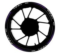 Pegatina 17 Pulgadas para Cubo Rueda Delantera Trasera Motocicleta Pegatinas Reflectantes Impermeables Llanta para CB500X(Style 16)