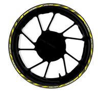 Pegatina 17 Pulgadas para Cubo Rueda Delantera Trasera Motocicleta Pegatinas Reflectantes Impermeables Llanta para CB500F CB 500 F(Style 16)