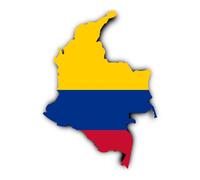 Pegatina: 300 mm, 1 unidad, diseño de la bandera de Colombia, CO, para coche, portátil y más