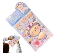 Pegatina 3D - Calcomanías de animales de dibujos animados, pegatinas de diseño de vientre suave para botella de agua | Para, scrapbooking, aula, premio,