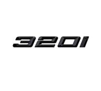 Pegatina 3D for el maletero del coche, compatible con los emblemas 320i, 325i y 330i.(Black-320i)