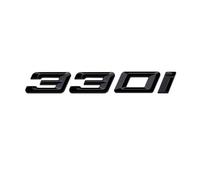 Pegatina 3D for el maletero del coche, compatible con los emblemas 320i, 325i y 330i.(Black-330i)