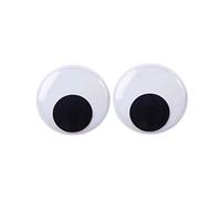 Pegatina autoadhesiva con ojos grandes que se mueven grandes, pegatina de pared para nevera, calcomanía divertida para gabinete de aire acondicionado, gabinete de bricolaje, globo ocular 3D lindo (150