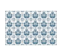 Pegatina azulejo - vinilo lavable - antidesgaste - 20x20 cm - pack 24 - cocina baño interior - Azulejos españoles con flores